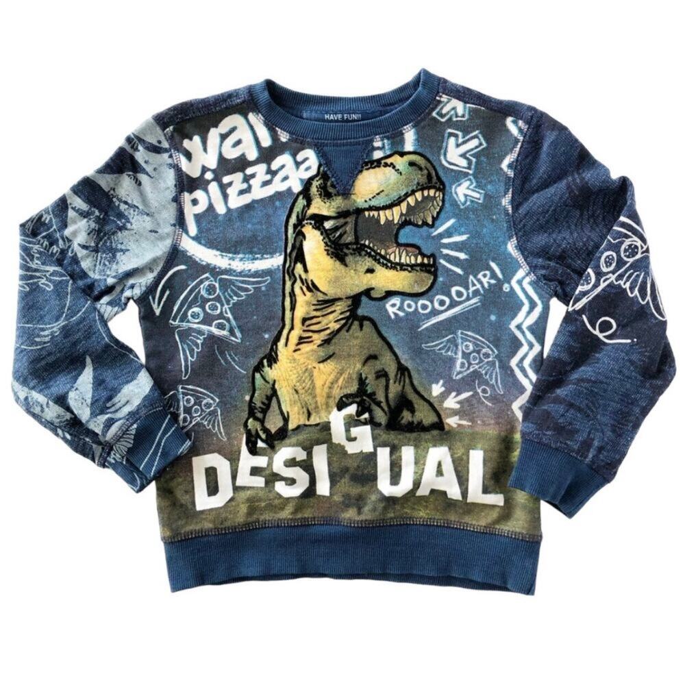 Desigual dinosaur pizza sweatshirt